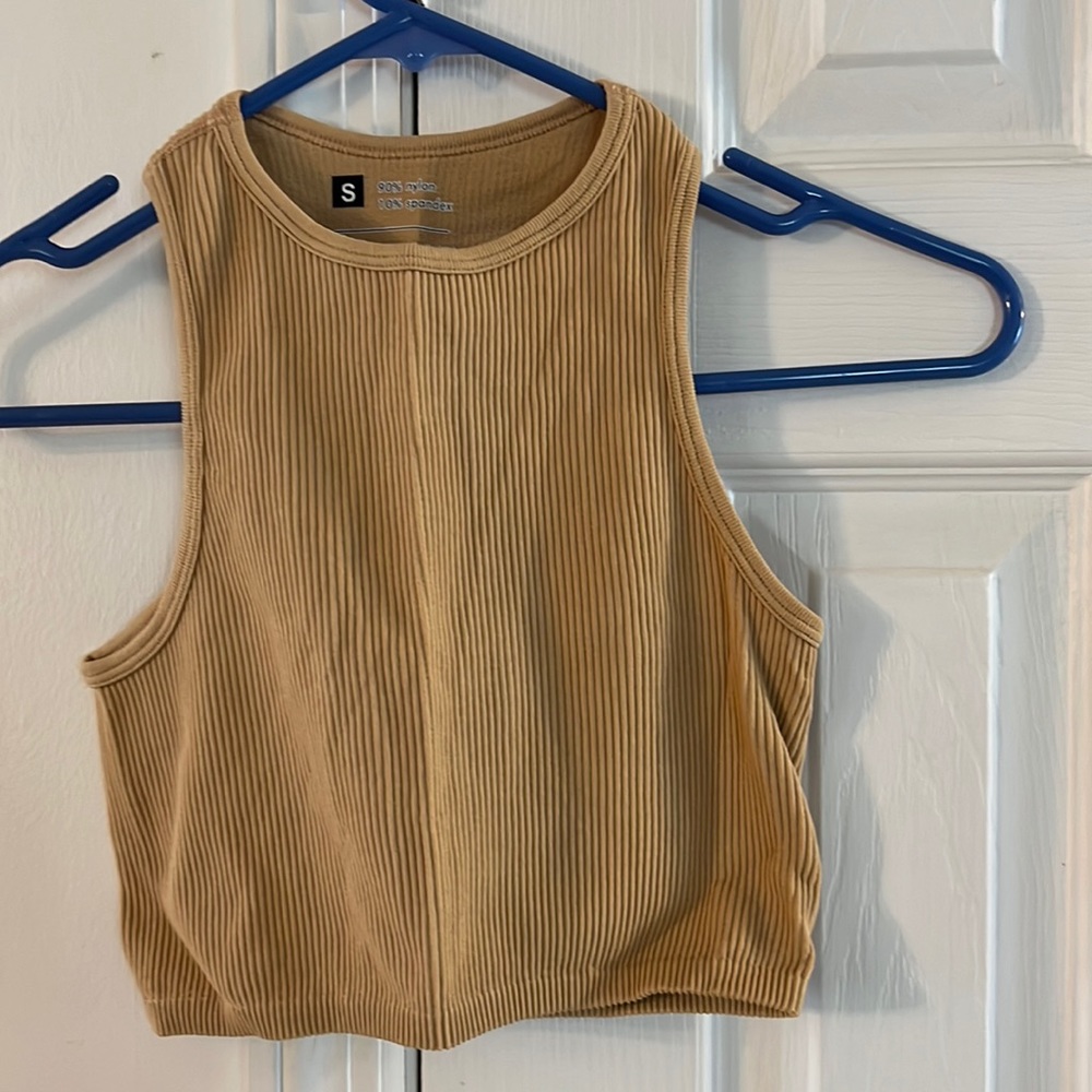 Crop tops- tan color